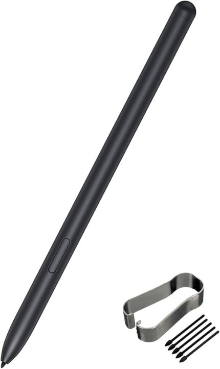 Tab S7 FE S Kalem, Samsung Galaxy Tab S7 için Stylus Kalem, Tab S7 FE SM-T730, SM-T733, SM-T736B Yedek Uçlu Stylus S Kalem (Bluetooth'suz) (Siyah)