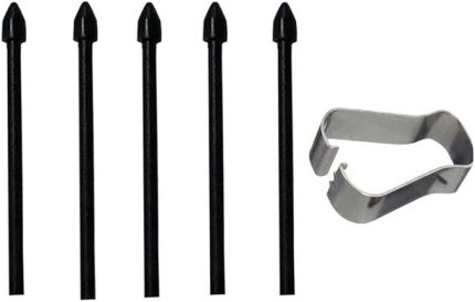 Samsung Galaxy S24 Ultra S23 Ultra Tab S9 Tab S8 Dokunmatik Stylus S Kalem Ucu için Yedek Kalem Uçları S Kalem Ucu Sökme Cımbız (Siyah)