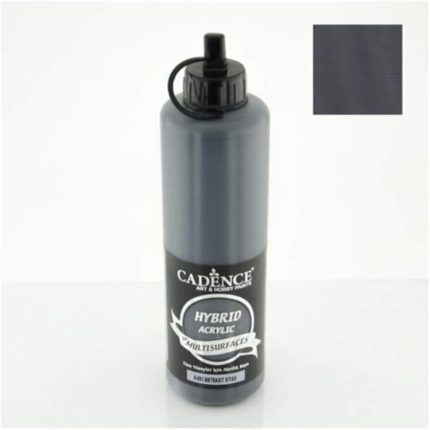 Hybrid Multisurface Akrilik Boya 500 ml. H-091 ANTRASİT SİYAH