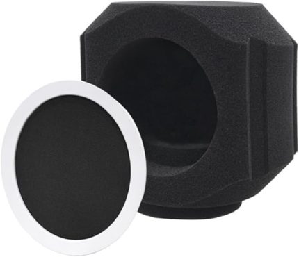 C5 Mikrofon Rüzgar Kalkanı Akustik Filtre Profesyonel Kondenser Mic Stüdyo Sünger Geçirmez Koruma Kapağı A