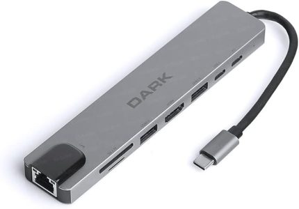 USB 3.1 Type-C 8 in 1 Ethernet/HDMI/TF SD Kart Okuyucu/USB 3.0 - USB 2.0 / USB-C & USB-C PD Dönüştürücü Çevirici HUB (DK-AC-U31X40)