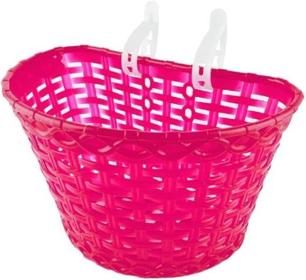 Jant Uyumlu Hasır Desenli Plastik Çocuk Bisikleti Ön Sepet