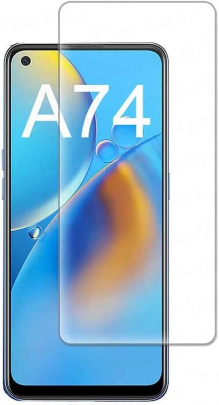 Oppo A74 4G Zore Maxi Glass Temperli Cam Ekran Koruyucu, Şeffaf
