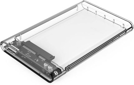 USB 3.0 Micro B Şeffaf 2.5” inch SATA SSD Hard Disk Kutusu