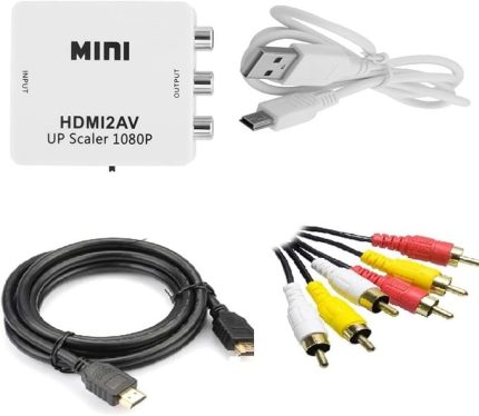 To Av Rca Tos Çevirici + Hdmi Kablo + Rca Kablo