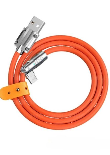 Iphone 180 Derece Lightning Dönebilen Şarj Kablosu Oynar Başlıklı Metal Uçlu (1.8m)