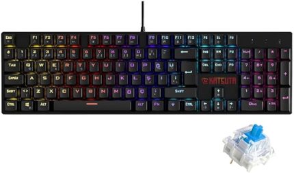 Blue Switch Mekanik Gaming Oyuncu Klavyesi 11 Animasyonlu Rainbow Led Işıklı