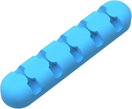 Yapışkanlı Kablo Düzenleyici Organizer Mavi