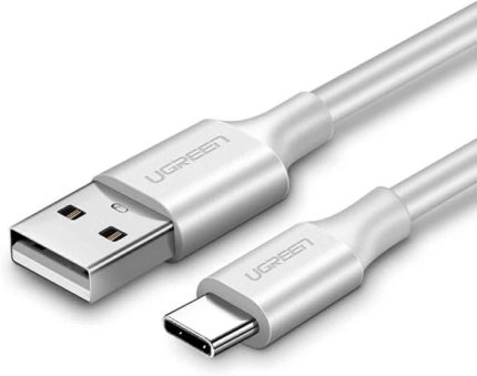 USB Type-C Şarj ve Data Kablosu, 1 Metre, Beyaz