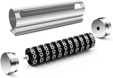 Alüminyum Kasa Gri Renk Çevirmeli Araç İçi Telefon Numaratörü Park Oto Numaratörü (1)