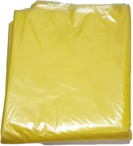 KIRTASİYE SARI ELBİSE TORBASI OMUZLU- 10 ADET (60X120, Sarı)