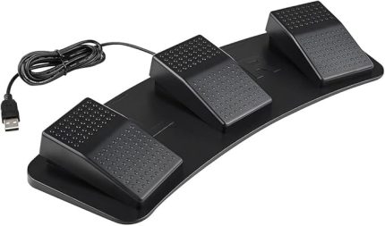 FS23-PM USB üçlü ayak şalteri, çok fonksiyonlu, kişiye özel uyarlanmış mekanik ayak pedalı şalteri, resim çekimi, müzik, oyun için