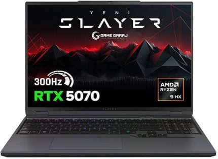 Garaj Slayer R9T-5070 C6 AMD Ryzen 9 8945HX 32GB RAM 1TB SSD RTX5070 16" 300Hz QHD+ FreeDOS Oyuncu Laptop