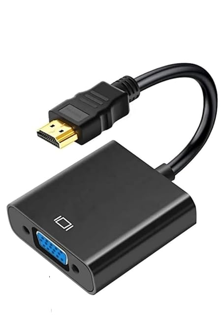 Hdmi To Vga Çevirici Tablet Projeksiyon Laptop İle Uyumlu Hdmi'dan Vga'ya Dönüştürücü Monitör Kablosu