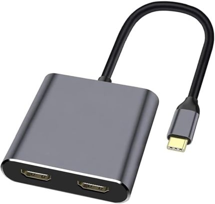 to Çift HDMI 4K Ultra HD Çevirici Adaptör Çift Ekran Dönüştürücü - FC485