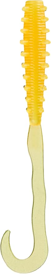 Craft Red Back Curly Tai Rubber Worm TMW-CUL #001 Orange