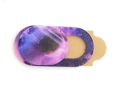 Laptop Tablet Kamera Webcam Kapatıcı Örtücü Sürgülü Kapak Desenli (Nebula Wave)