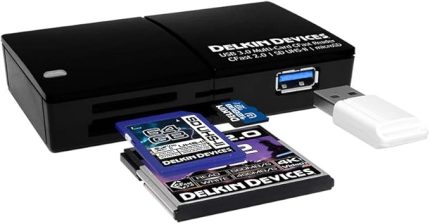 devices DDREADER-48 USB 3.0 Multi-Slot CFast 2.0/SD UHS-II/MicroSD UHS-I Memory Card Reader – Siyah