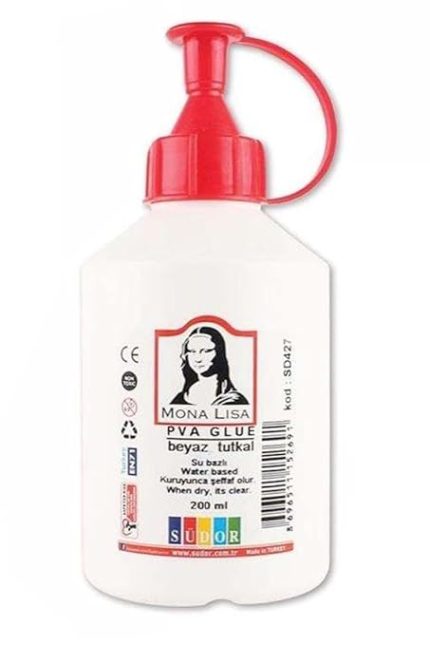 Tutkal 250 gr 1 Adet Beyaz Mobilya Tutkalı 200 ml Ahşap Tutkalı Su Bazlı Çok Amaçlı Beyaz Tutkal