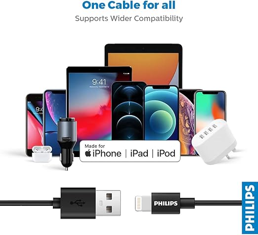 DLC3104V/01 - Kablo USB-A - Lightning - 120 cm - Siyah - Görsel 5