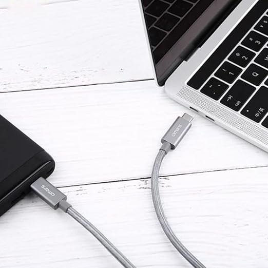 Omars Type-C 3.1 5Gbps 3A Örgülü Şarj ve Data Kablosu Gri 1.5 Metre - Görsel 3