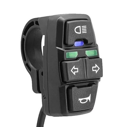 3 in 1 Elektrikli Bisiklet Scooter Anahtarı Far Dönüş Sinyali Korna 36V/48V ON/OFF Kontrol E-Bike Elektrikli Scooter Motosiklet için Su Geçirmez