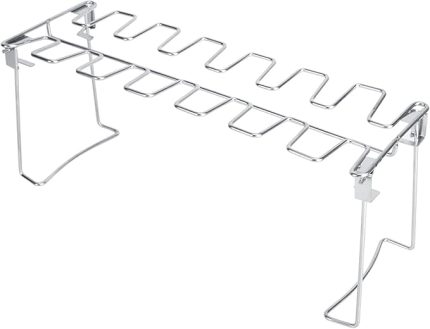 Çelik Barbekü Izgara Rafı Kamp Ile Çok Kişiler İçin Uygun Kamp Dış Hindi Kavurma Kaburga Jambonları Ve Daha Fazla Kızartmalar Yüksek Mukavemet Ve Dayanıklılık İçin İdeal