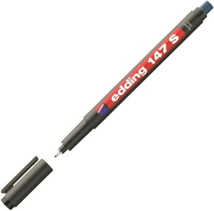 147 S silgili permanent kalem - asetat kalemi - kırmızı - 1 kalem - 0,3 mm yuvarlak uç