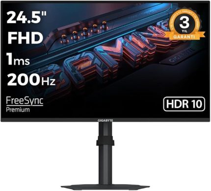 G25F2 24.5 1920x1080 FHD 200Hz 1ms HDMI DP HDR10 FreeSync Premium IPS Gaming Monitör