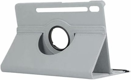 Galaxy Tab S9 FE 10.9 inch X510 ile uyumlu 360 Derece Döner Standlı Kılıf - FC012 (Gri)