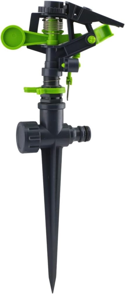 Plastik Kazıklı Toprağa Gömmeli Hareketli Vurmalı Tabanca Su Fıskiyesi Bahçe Çim Sulama Aparatı