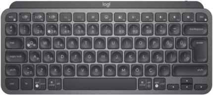 MX Keys Mini Minimalist Kablosuz Bluetooth Aydınlatmalı Türkçe Q Klavye - Siyah