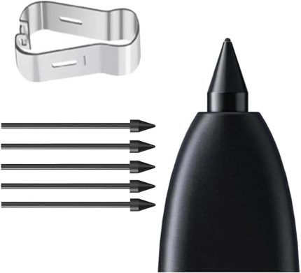 ile uyumlu Galaxy Tab S10 Plus X820 Kalem Uçları, 5'li Paket, Siyah Spen Kalem Ucu