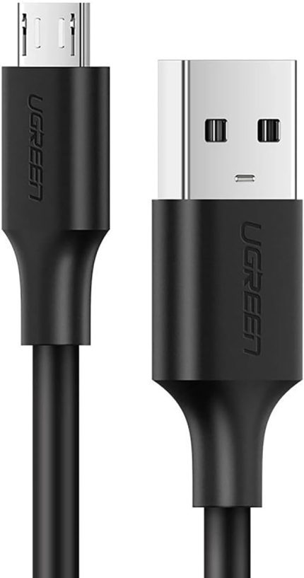 2.0 A USB-A & Micro USB Data ve Şarj Kablosu, 50 Santimetre, Siyah, ACBUGN60135