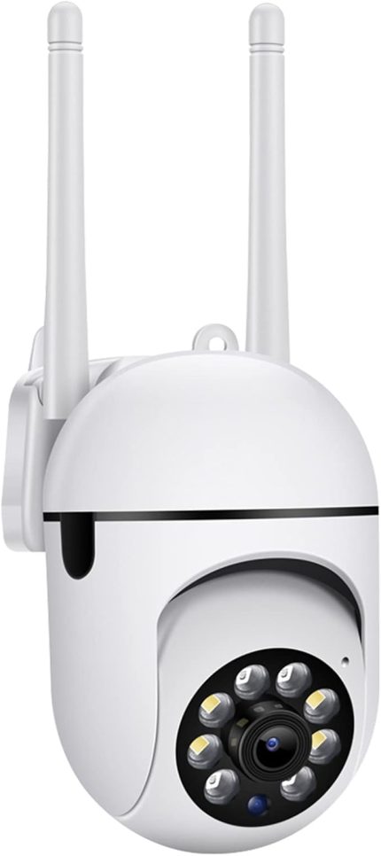 1080P WiFi Kamera Sistemi Wirel Kamera 360°Döndürülebilir İki Yönlü Konuşma APP Ev Ofis İç Mekan USB Powered için Uzaktan Kumanda Wirel Kamera Beyaz
