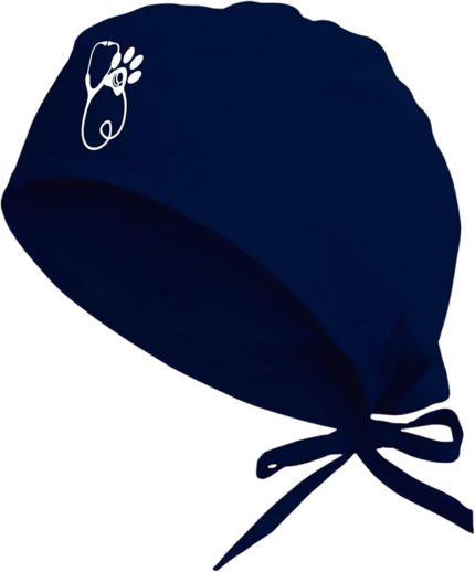 Trend Veteriner Temalı Hastane Bonesi | Hastane Bonesi | Cerrahi Bone Lacivert-849