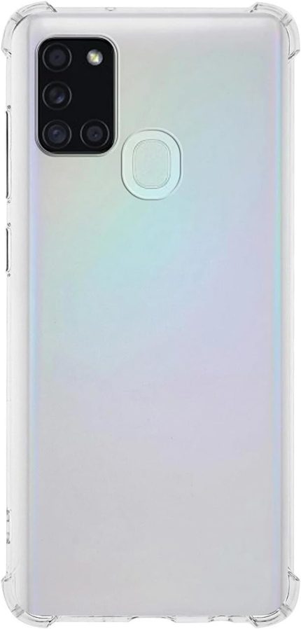 İletişim Samsung Galaxy A21s İle Uyumlu Şeffaf Airbag Antishock Köşe Korumalı Silikon Kılıf
