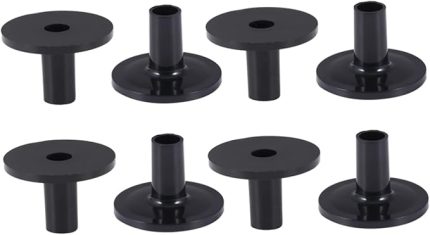 8adet Davul Zil Süngeri Seti Davul Zil Standları Için Uygun Aksesuarlar Dayanıklı Ve Yüksek Performans Sağlayan Siyah