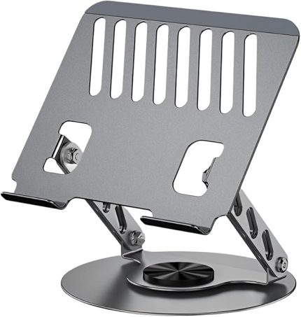 Macbook ve Laptop Standı 360 Derece Dönebilen Boyutu Ayarlanabilir Alüminyum Alaşım Ergonomik Tasarım Bilgisayar Tutucu (Bilgisayar Standı)