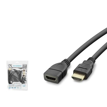 HDX2043 HDMI (D) - HDMI (E) v1.4 1mt HDMI Uzatma Kablosu - Siyah