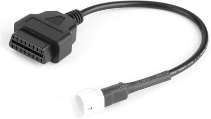 Teşhis Kablosu, 3 Pin OBD2 Arıza Kodu Tarayıcı Motosiklet Teşhis Kablosu MAX N MAX MT-125 Için Fit