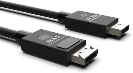 IDPD-30 DisplayPort To DisplayPort 8K (7680 X 4320) @60 Hz Kablo 2m - Siyah, Tüm Displayport Cihazlarla Uyumlu, Yüksek Yenileme Hızı,Net ve Pürüzsüz Görüntü