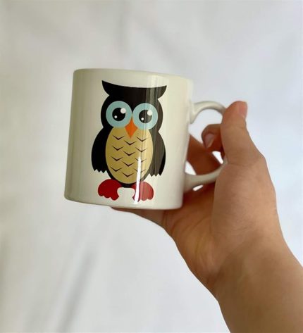 Baykuş Tasarımlı Kupa