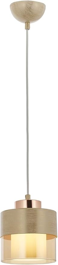 AV-60193-1KRM Krem Boyalı Modern Avize, E27, Metal, Cam, 15cm