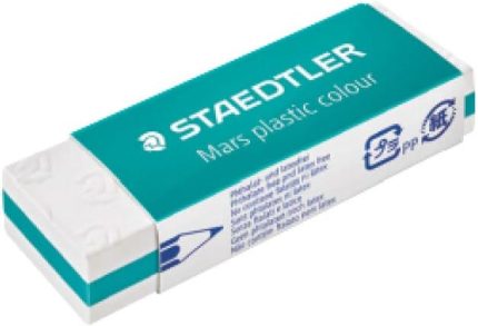 Mars Plastik 52650E1-35 Beyaz ve Pastel Silgi, 1 Adet