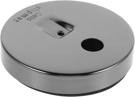 Çello için kaymaz mat Enstrüman kaydırmaz ped çello çapa durdurucu viyolonsel kaymaz mat çello kaymaz mat çello koruyucu kauçuk uç pimi ucu keman stoper alüminyum alaşım Black