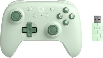 Ultimate 2C Wireless Controller for Windows PC and Android, with 1000 Hz Polling Rate, Hall Effect Joysticks and Triggers, and Remappable L4/R4 Bumpers (Green)