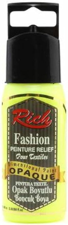 Rich Boyutlu Boncuk Boya 60 Ml. 009 Neon Sarı