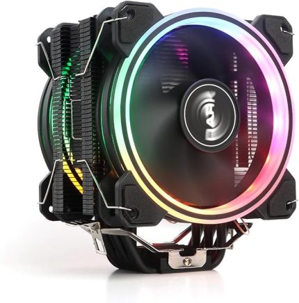 Freezer X128, 2x12cm FRGB LED'li, Intel & AMD Uyumlu, 4pin PWM Fanlı, 6x Isı Borusu, Direkt Kontak İşlemci Soğutucu (DKCCX128)