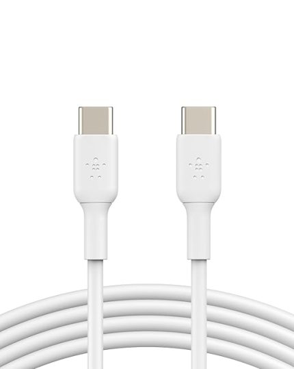 Boost Charge USB-C - USB-C Kablosu 1 m, Beyaz